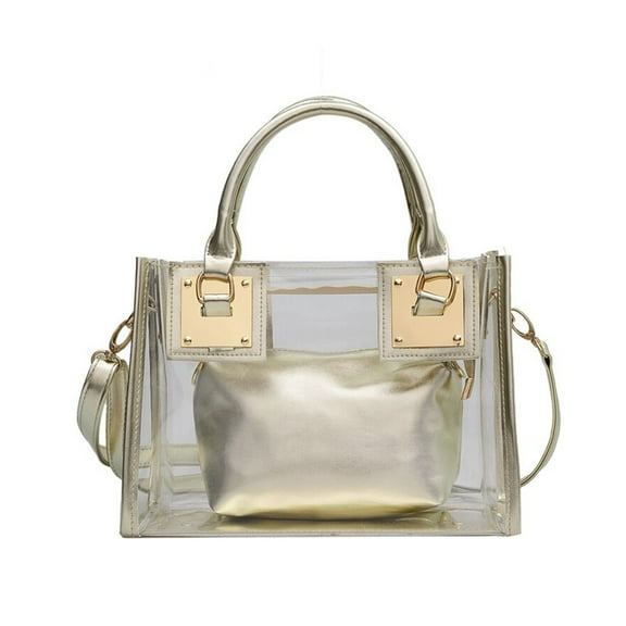 WORGEOUS  2 Pcs/Set Fashion Crossbody Bag Petticoats for Women Gold Handbags Miss