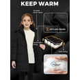 thumbnail image 6 of ZSHOW Girls' Recycled Coat Warm Waterproof Puffer Parka Jacket with Removable Hood Black 10/12, 6 of 9