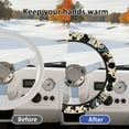 thumbnail image 5 of HUIACONG Aztec Cow Print Golf Cart Steering Wheel Cover 13-14" Anti-slip Golf Steering Wheel Protection Flannel Comfortable Compatible with EZGO Yamaha Club Car, 5 of 7