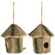 thumbnail image 5 of Muyoka Caja de anidación de pájaros Colgante de madera Casa de pájaros Colgante de troncos naturales Alimentador de pájaros Cabina Novedad Resistente a la intemperie Pequeño colgante de pájaros Adorno Muyoka Hogar, 5 of 7