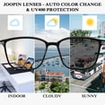 thumbnail image 6 of Joopin Unisex Photochromic Blue Light Blocking Glasses Rectangular Computer Gaming TV Glasses UV400 Protection, 6 of 9