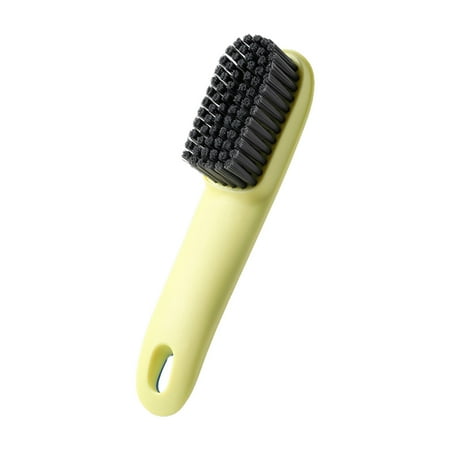 

Linyer Shoe Cleaning Brush Long Handle Bathroom Plastic Clothes Laundry Scrubber Household Dirt Removal Scrubbing Yellow