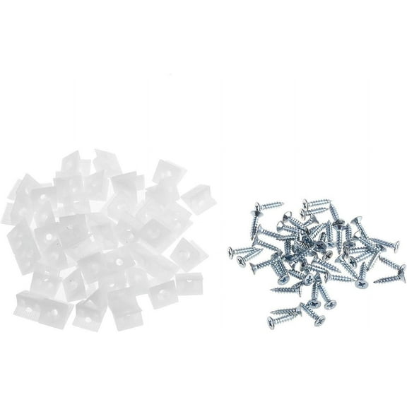 Drawer Reinforcement Kit, Won't Deform or Break Plastic Furniture Corner Braces, Easy Install Feature for Secure Furniture Place, Ideal for Home Repairs (50pcs)