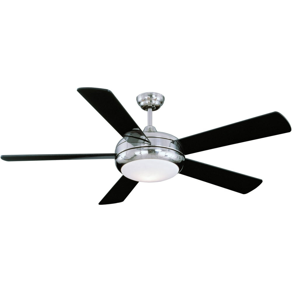 Litex Industries Titan 52" Hangdown Ceiling Fan, Satin Chrome Finish
