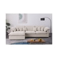 thumbnail image 4 of Eloise 121"W Chenille Sectional Sofa with Left-Facing Chaise, 6 Throw Pillows, 4 of 6