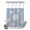 Blue, Steel Blue, Pearl, Mist, variant on No Hook Shower Curtain, Solar System Universe Shower Curtains for Bathroom with See Through Top Window, Galaxy Outer Space Navy Blue Waterproof & Washable Bath Curtain Narrow 54"x78"