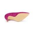 thumbnail image 5 of BLISSFUL STEP Women's Pointed Toe Pull on Stiletto Heels Pumps Hot Pink 9.5, 5 of 8