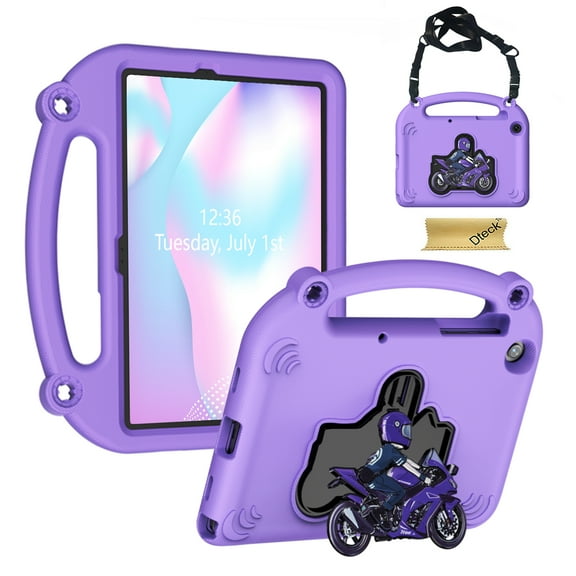 Dteck Kids Case for Samsung Galaxy Tab A11 Plus/Tab A9 Plus 11-Inch Tablet,Lightweight Shockproof Kids Friendly Cover with Handle Stand for Galaxy Tab A9 /A11 ,Lightpurple