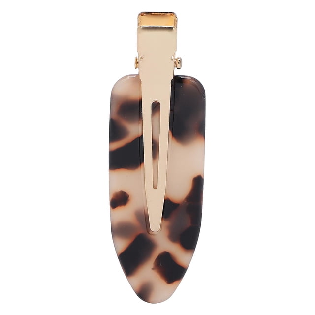 Pince à cheveux pour femme et fille, frange décorative, sans plis, accessoire pour cheveux en bec de canard, imprimé léopard