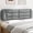 Light gray, variant on vidaXL Headboard Cushion Dark gray 100% polyester, PP fiber