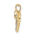 thumbnail image 2 of Diamond2Deal 14K Yellow Gold 1/20 carat Diamond Heart Pendant, 2 of 5