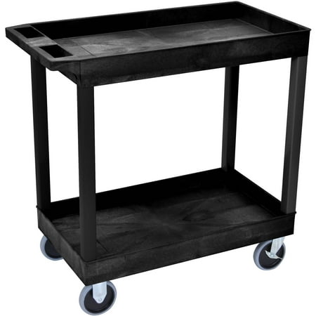 Luxor Heavy-Duty 2-Shelf Tub Cart