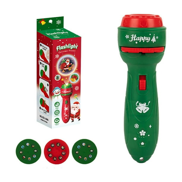 Juguetes Para Niño Linterna infantil con 24 patrones, linterna navideña, proyector de diapositivas navideñas, proyector de juguete nocturno para niños Juguetes Para Bebe 1 Año