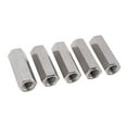 thumbnail image 3 of M12 Hex Coupling Nut Kit, Lightweight 5Pcs Rugged 304 Stainless Steel Hex Coupling Nut Practical  For Studs, 3 of 8