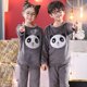 thumbnail image 1 of Pijamas de lana para niños, ropa de dormir de franela cálida, ropa de estar por casa de lana de Coral, Conjunto de pijama de invierno, caliente, 1 of 2