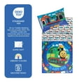thumbnail image 5 of Todays Kids Choo Choo Train Toddler Bed Sheets for Boys - 4-Piece Toddler Boy Bedding Set Crib Size, Reversible Comforter & Pillowcase, Flat Sheet, Fitted Sheet, Breathable & Super Soft Microfiber, 5 of 8