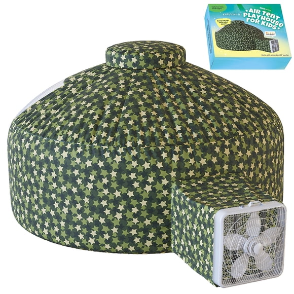 Carpa de aire interior Skywin Delta Dome para niños con ventilador de 77 x 50 pulgadas