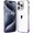 Gradient Purple, variant on Compatiable with iPhone 15 Pro Case Clear, Transparent Shockproof Phone Case, Slim Anti-Scratch Hard PC Back Protective Cover Bumper, Gradient Pink