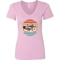 thumbnail image 3 of Inktastic Cycling Vintage Bicycle for Cyclist Women's V-Neck T-Shirt, 3 of 5