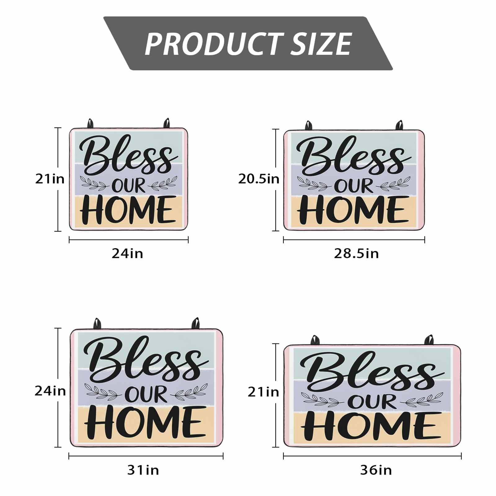 Bless Our Home Stove Top Cover for Electric Stove, Heat-proof & Non Slip Glass Top Stove Cover Protector, Wheat Color Black Stripes Aesthetic Kitchen Flat Cooktop Rubber Mat 24x21 Inches