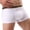 White, variant on Men's Boxer Briefs Soft Breathable Cotton Underwear with Comfort Flex Waistband