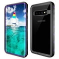 thumbnail image 1 of Galaxy S10 Waterproof Case, Shockproof Built-in Screen Protector Case 360? Full-Body Rugged Resistant Protective Hard Cover [IP68 Underwater Waterproof] For Samsung Galaxy S10, Purple, 1 of 9