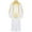 White, variant on TiaoBug Boys Muslim Thobe Girls Gold Trim Loose Choir Robe Kaftan Middle East Festival Party Church Gown Red 8