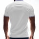 thumbnail image 4 of Blusa y camisa de manga corta con cuello vuelto para hombre, informal, lisa, de manga corta, con botones y cuello vuelto, de poliéster., 4 of 8