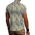 thumbnail image 5 of Men's Summer New Loose Print Short Sleeve Shirt Cardigan Beach Shirt XL, 5 of 5