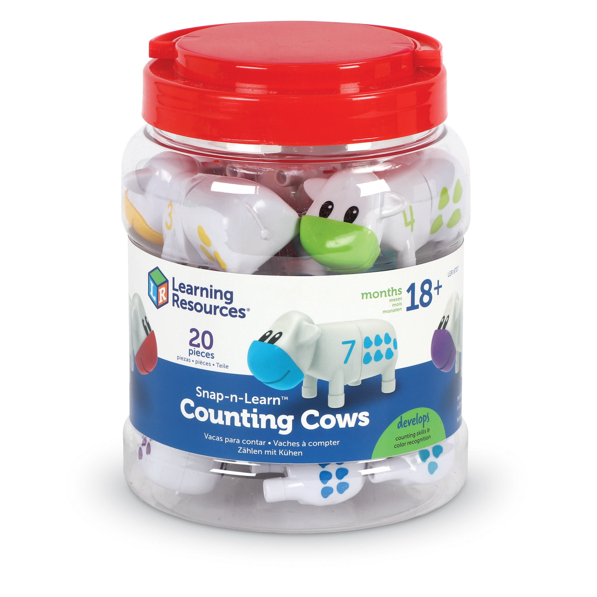 Learning Resources Snap-n-Learn Counting Cows, Number Recognition, Ages 18 Months +