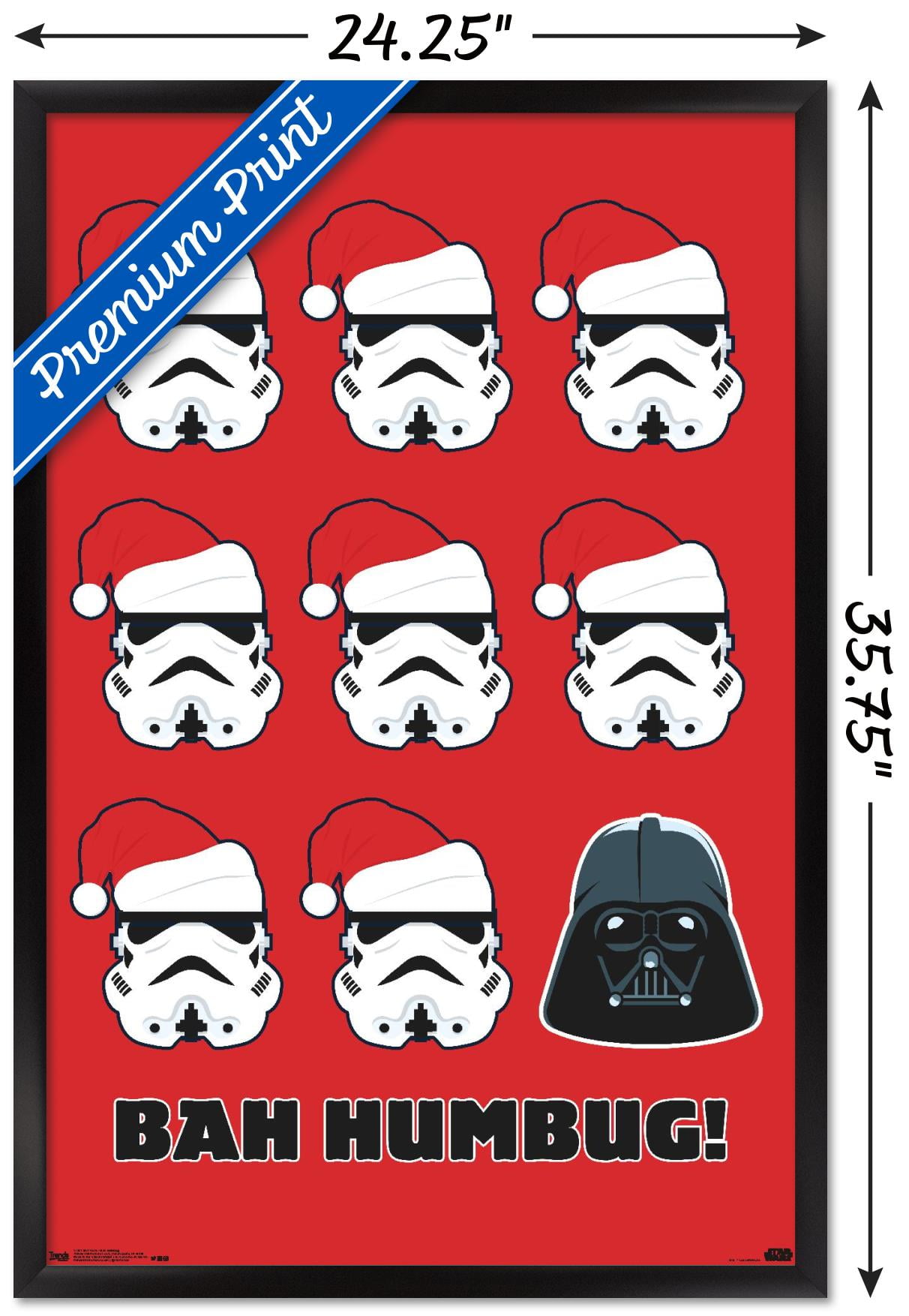 Star Wars: Saga - Bah Humbug Wall Poster, 22.375" x 34" Framed