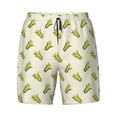 thumbnail image 4 of Lsque Mens Swim Trunks Corn Pattern - Bathing Suit Compression Liner - Beach Swim Shorts Swimwear - (S-3XL) - Stretch Quick Dry -Large, 4 of 9