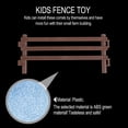 thumbnail image 3 of FENGGUIQU 1Set Light Brown Plastic Toy Fence for Children and Parents with Mini Decor Style 6.7X15.7in, 3 of 5