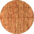 thumbnail image 1 of Ahgly Company Indoor Round Oriental Orange Modern Area Rugs, 3' Round, 1 of 4