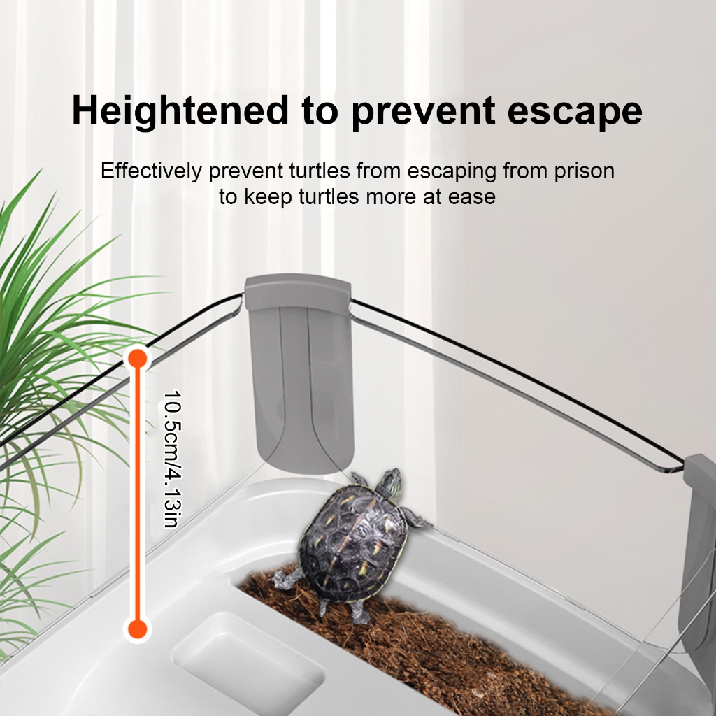 Turtles Tanks Turtles Feeding Box with Basking Platform Habitat House
