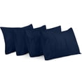 thumbnail image 1 of Fundas de almohada Utopia Bedding King Standard, paquete de 4 unidades, 50 x 90 cm, color azul marino, 1 of 8