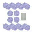thumbnail image 1 of Flores artificiales hortensias con arreglos florales de tallo para accesorios de fotos decorativas de bricolaje para el hogar Decoración de bodas de Púrpura, 1 of 8