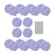 thumbnail image 1 of Hortensia Flores Artificiales Accesorios para Fotos Arreglos Florales DIY Decorativos para Púrpura, 1 of 9