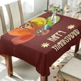 thumbnail image 4 of 54"x72" Thanksgiving Turkey Tablecloth, Waterproof Washable Polyester Square Table Cover, Durable Tablecloth for Kitchen Dining Table Party Decor, 4 of 7