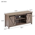thumbnail image 4 of Yardi Yard Modern Farmhouse TV Stand Entertainment Center for TVs up to 60" w/ Sliding Barn Door, 4 of 8