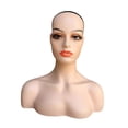 thumbnail image 2 of Cabeza de maniquí femenina realista, soporte para peluca, peluca multifuncional europea americana Estilo D, 2 of 8