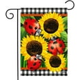 thumbnail image 2 of Ladybugs and Sunflowers Summer Garden Flag Floral Everyday 12.5" x 18", 2 of 4