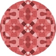 thumbnail image 1 of Ahgly Company Tapis Rond Lavable en Machine Intérieur Transitionnel Rouge, 8 Pieds Rond, 1 of 7