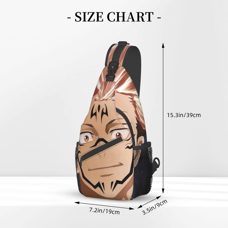 Anime Jujutsu Kaisen Chest Bags Crossbody Sling Backpack Unisex