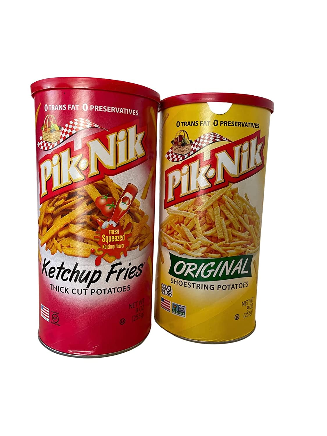 PikNik Gluten Free Ketchup Fries And Original Shoestring Potatoes