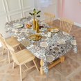 thumbnail image 6 of Boho Bohemia Flower Rectangle Tablecloth 60"x102",Waterproof Polyester Rectangle Table Cloth, Wipeable Spillproof Polyester Tablecloth for Dining, Camping, Indoor and Outdoor, 6 of 6