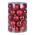 thumbnail image 4 of Classic Christmas Ornaments Balls,1.2" Shatterproof Plastic Christmas Ornaments Sets for Xmas Christmas Tree Holiday Wedding Party Decoration, 24 Count, 4 of 7