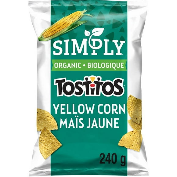 Simply TOSTITOS Yellow Corn Tortilla Chips, 240g