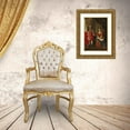 thumbnail image 3 of Charles Boit (after) 19x24 Gold Ornate Framed and Double Matted Museum Art Print Titled - Portrait of Queen Anne of England and George Prince of Denmark, 3 of 4