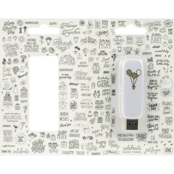 We R Memory Keepers Foil Quill USB Artwork Drive-Celebration